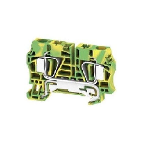 Morsetto di terra, Molla autobloccante, 6 mm², 720 A (6 mm²), Verde/giallo