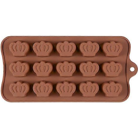ECELEN Stripe (Farbe zufällig) Verschiedene Silikonformen, lebensmittelechte Silikonform für Schokolade, Bonbons, Gelee, Eiswürfel.-A3 Crown