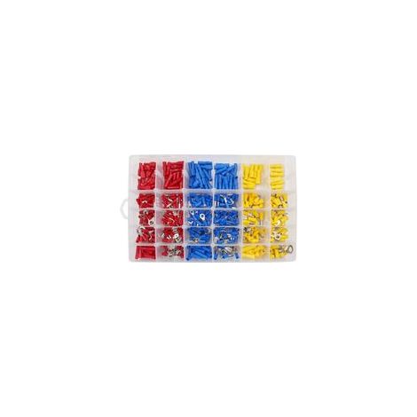 Lntyq 480-teiliges Set elektrischer Klemmen, Kfz-Klemmen, Crimp-Klemmen, runde, flache Buchsen und Stecker, Ösen- und Ringklemmen (1/5)