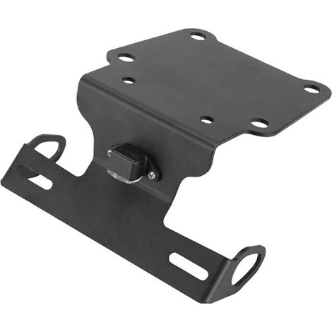 Short rear license plate with lights, compatible with Yamaha Tenere 700 Rally (2021-2023 models). (1/5)