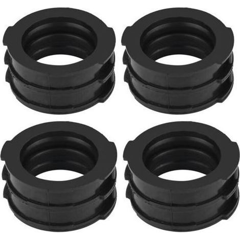 Collecteur d'admission carburateur 4x + Joint de bottes compatible pour Yamaha V MAX 1200 VMX12V 1985 à 2007, kit de réparation admission carburant moto (1/4)