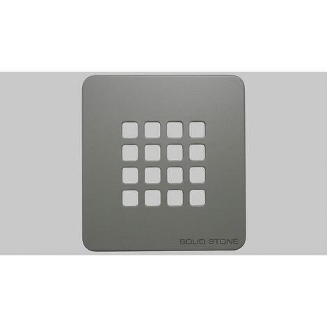 Griglia inox per piatto doccia ultraflat grigio - 12,5 x 12,8 cm