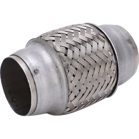 Raccord de Tuyau Flexible D'échappement en Acier Inoxydable pour Voiture, 1,75x4,1 Pouces, Réparation de Filtre, Remplacement, Ajustement Universel.