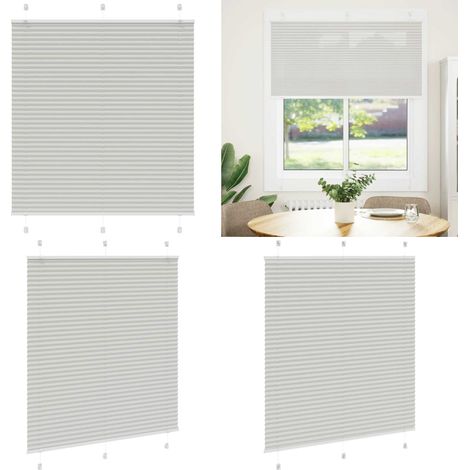 vidaXL Plissee Hellgrau 120x150 cm Stoffbreite 119,4 cm Polyester (1/5)