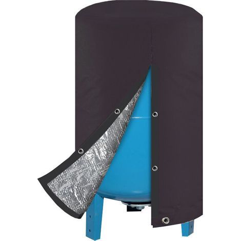 Housse isolante pour réservoir sous pression – Protection ronde et isolée pour pompe, adaptée à toutes les conditions climatiques. Tissu Oxford avec revêtement en aluminium, protection antigel pour un (1/4)