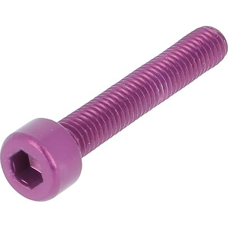 Blister de 5 TCHC M6X12 Alu P60 OA Violet DIN 912