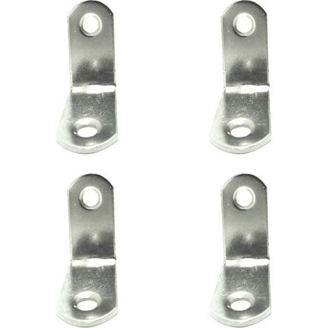 Angolari di rinforzo "AN24" 30x30x16mm in acciaio inox (4 unità, viti incluse)