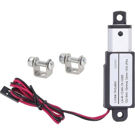 Actionneur linéaire miniature électrique en aluminium et ABS avec alimentation CC, mini-actionneur de mouvement pour l'agriculture