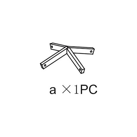 1PZ  AX1 PER GAZEBO IN METALLO MT.3X3 DECORAZIONE ECRU YF-3133B