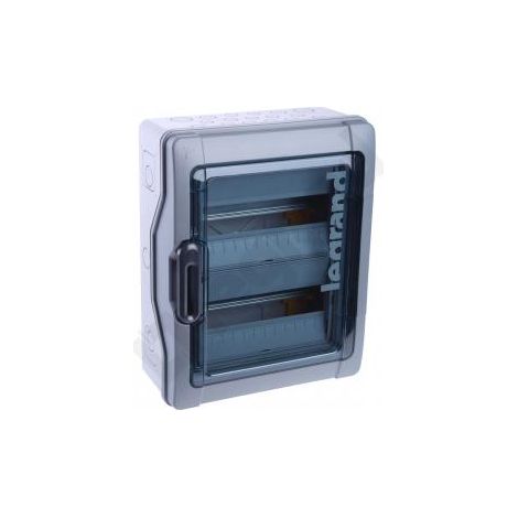 Quadro di distribuzione modulare da parete 2x12 con morsettiere, trasparente IP65 IK09 RN65 Legrand 601942