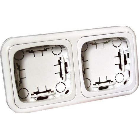 Doppelrahmen für Aufputzgeräte der Serie 36.480 Electro Dh 36.480/MD, weiß, 8430552111619