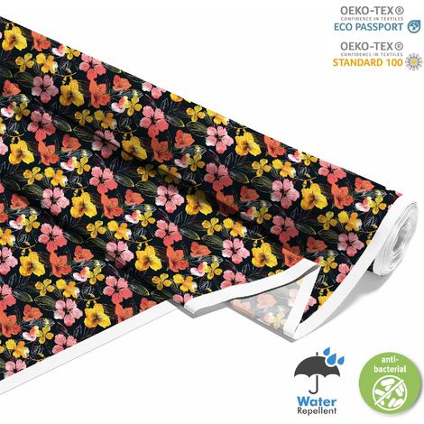 Outdoor dekostoffe oxford - Motiv Blumen I DX5281 (1/5)