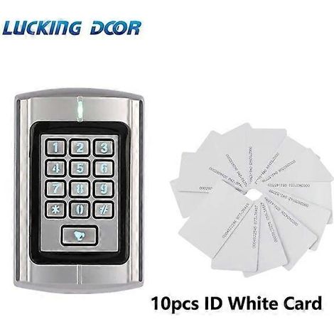 Machine de contrôle d'accès étanche RT380 en métal, lecteur de cartes pour 1000 utilisateurs, système de contrôle d'accès WiegandID version 10 cartes (1/5)