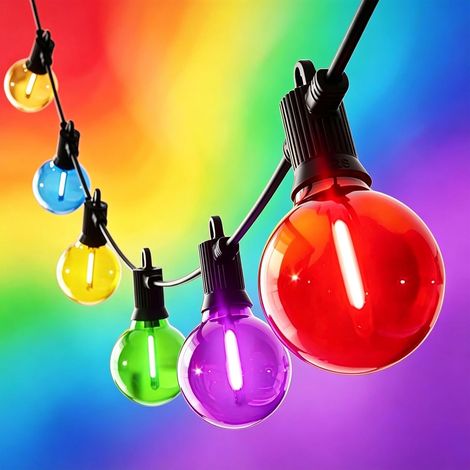 Guirlande Lumineuse Guinguette 30M, 50+2 Ampoules (1/5)