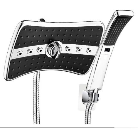 Doppeltes Handbrause-Set mit 60" langem Edelstahl-Brauseschlauch, Chrom (1/5)