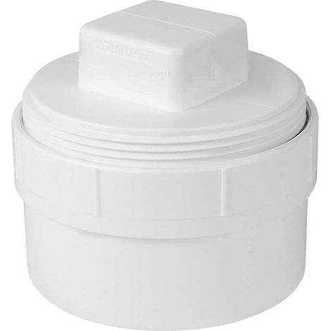 4-Zoll-PVC-Abwasseranschlussadapter mit Kappe, DWV-Spülsystem für Außenbereich, Garten und Wohnmobil – Verbesserte Abflussrohrverbindung (1/5)