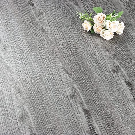 Papier Peint Autocollant Dalles Sol en PVC Adhesif Bois Revetement Lames StratifiéEs en Vinyle Sticker pour Mur Meuble 90x15cm (1/5)