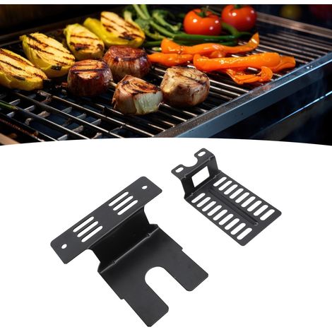 Support pour Motor de Barbecue Universel Poreux en Acier Inoxydable, Support pour Motor de Barbecue Électrique, Bracket Universel pour Motor de Barbecue, 304 Stainless Steel, 206g/7.3oz, 2 Supports, 1 (1/5)