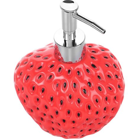Filiyano-Flacon de voyage à pompe en forme de fraise, distributeur rechargeable de savon et de shampoing pour les mains, contenant de toilette (1/5)