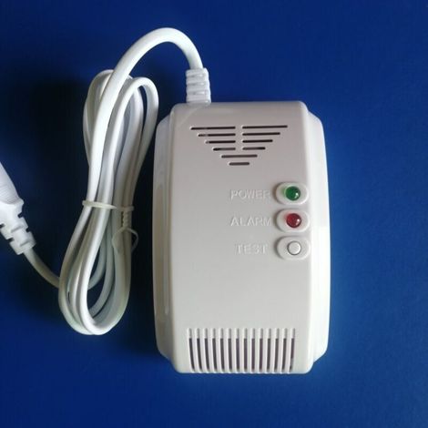 Détecteur de fuites de gaz de charbon autonome (220 V CA) avec alarme de gaz naturel et sortie relais NF/NO (1/4)