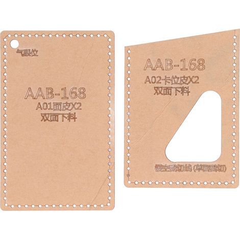 Acryl-Schablone zum manuellen Zuschneiden, Rasterschablone für Papier, Ausweishalter aus Leder für die Zutrittskontrolle (1/5)