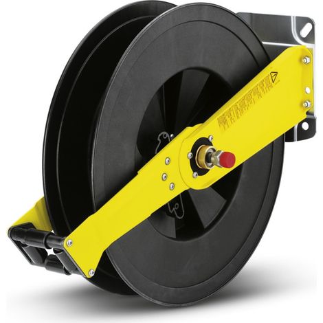 Kärcher – Enrouleur tuyau arrosage automatique 20 m – Console acier peint – Tambour plastique – Pour chantiers humides