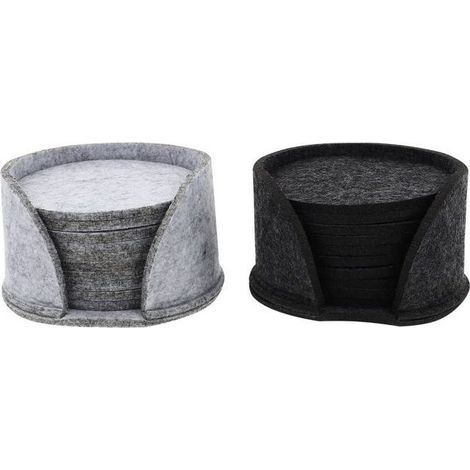 Set of 20 below of glass in felt with insulation thermal, below of glass round for drinks, decoration indoor (1/4)