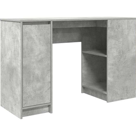 Maison Exclusive - Scrivania Grigio Cemento 120x42x76 cm in Legno Multistrato