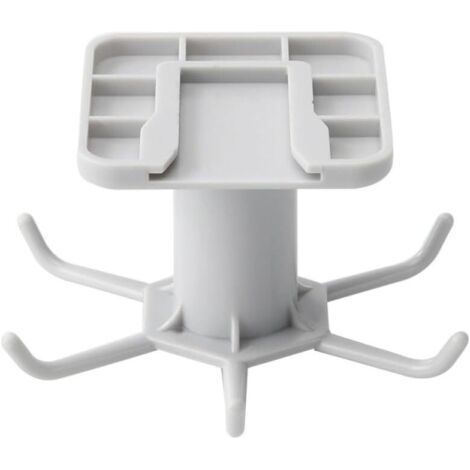 360 Degree Rotating Kitchen Hooks, 6 Self Adhesive Hooks, Wall Door Hook for Handbag, Clothes, Ties, Bag Hanger, Hanging Rack, White (1/5)