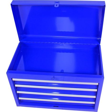 CHICFURN Armario de herramientas con ruedas 58,5x28x102 cm de acero azul con 5 cajones para taller (1/5)