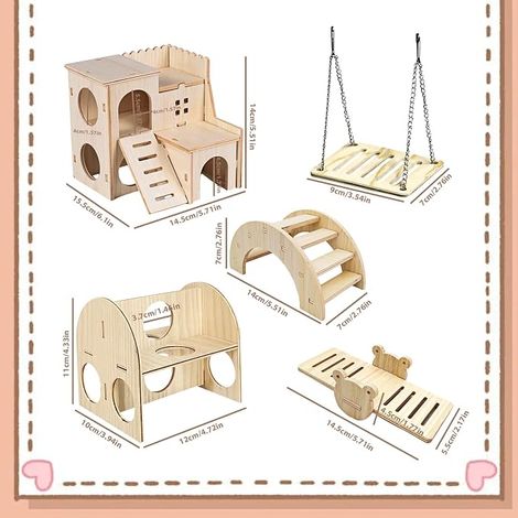 Hamster accessories hamster house hamster toy hamster cage gerbils dwarf hamsters chinchillas (1/4)