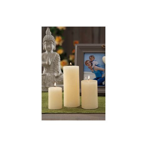 CANDELA AVORIO D 4XH 7 CM- 18,0 pz