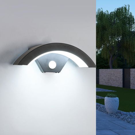 Applique Murale LED Extérieure, 24W 2700LM Applique Murale avec Détecteur de Mouvement, IP65 Imperméable Lampe Murale Exterieur pour Jardin Entrée Terrasse Garage, Blanc froid 6000K, Noir (1/5)