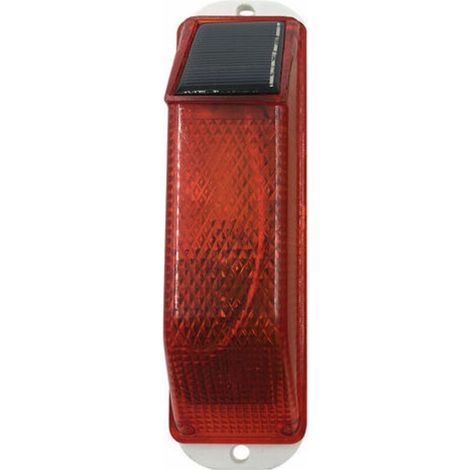 Solarbetriebenes Warnlicht, empfindliches Stroboskop-Warnlicht, LED-Warnlicht für sicheres Fahren bei Nacht, rotes Licht