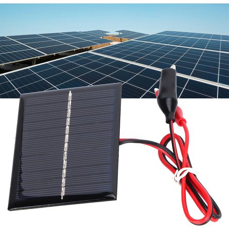 Panneau solaire portable 0.6W 6V en polysilicium pour chargeur DIY, jouets, lampes et batteries 3.7V