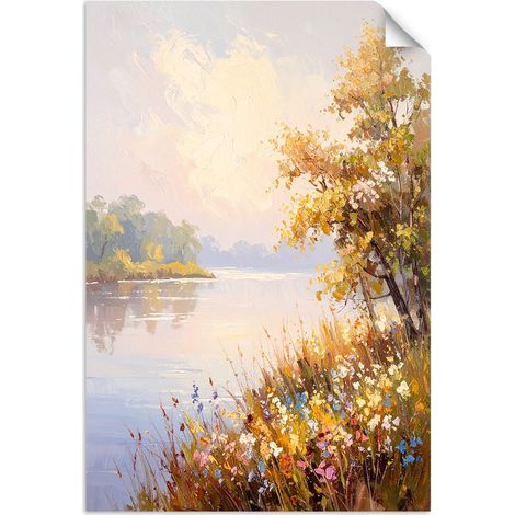 Autocollant Film Paysage Rivière Arbres Nature 80x120 (1/3)