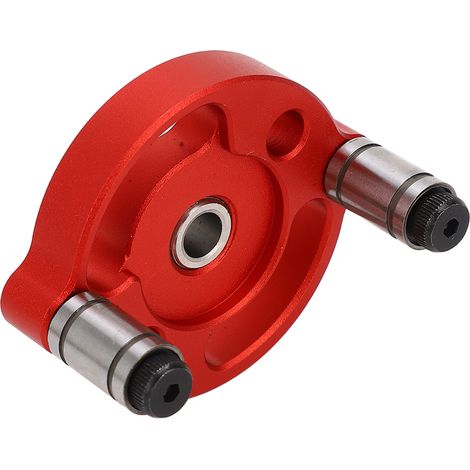 Jeu de gabarit de perçage centré pour bois, gabarit à pointes auto-centreuses, guide perçage trou unique rouge pour menuiserie et bricolage. (1/5)
