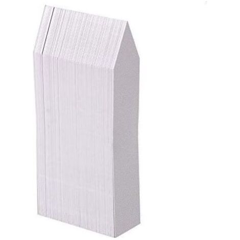 Etiquetas de plástico blanco para jardín, 100 unidades, 10 x 2 cm