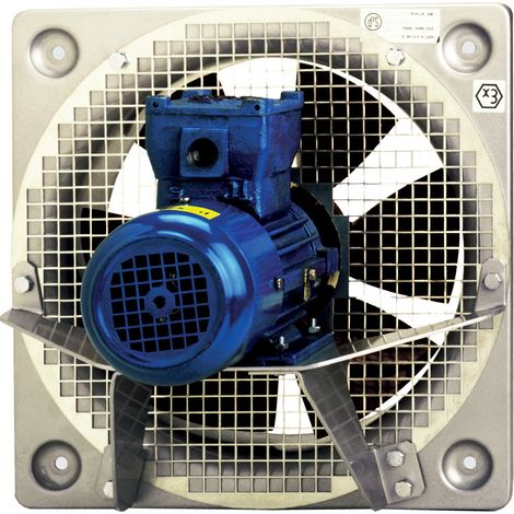 Ventilateur hélicoïde mural ATEX EXDIIBT4 2240 m3/h tri 230/400V D 315 mm S&P 100358
