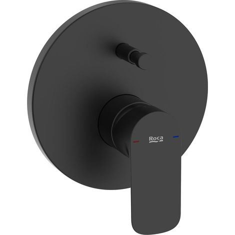 Grifo empotrable para baño-ducha con inversor automático 2 vías (Incluye cuerpo)- CALA - ROCA Color: Negro mate (1/2)