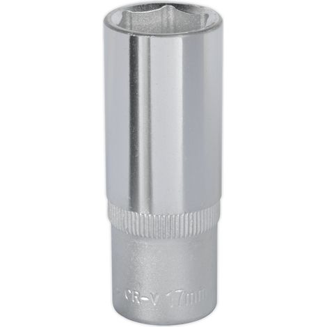 Sealey Premier Deep Socket 3/8""Sq Drive 17mm S3817D