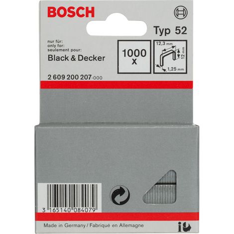 Bosch Staples for tackers Fine wire staple type 52 2609200207
