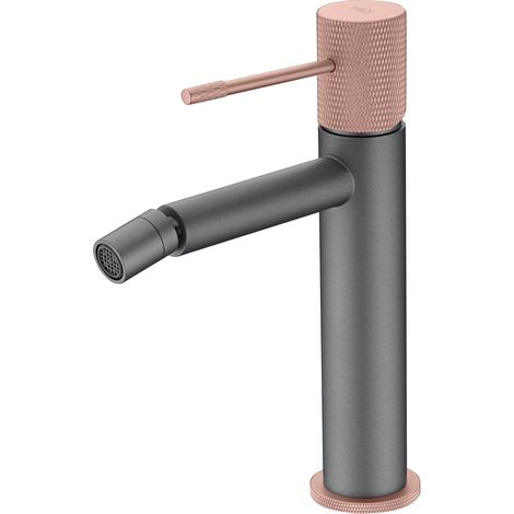 Grifo de bidé Line gris mate champagne [ IMEX® ]
