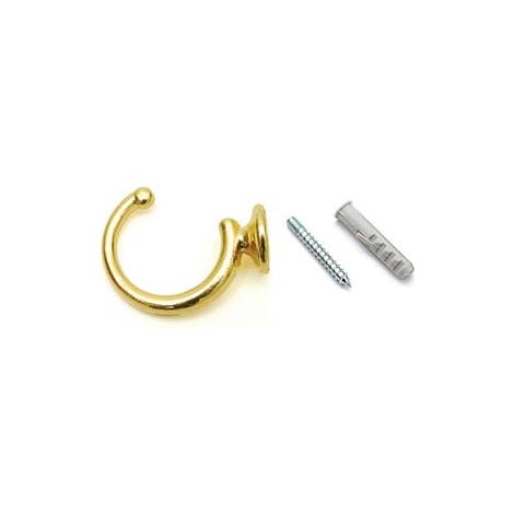 GANCI RACCOGLITENDA A FILO GRANDI ORO- - mm.40 - 30 pezzi