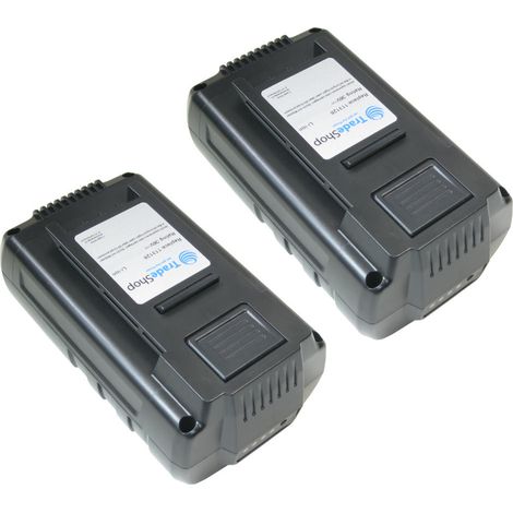 2x Trade-Shop Premium Li-Ion Akku 36V / 4000mAh / 144Wh für AL-KO Akku Grastrimmer GT 36 Li, Akku Heckenschere HT 36 Li, Akku Laubbläser LB 36 Li, Moweo 3.85 LI, EnergyFlex-Serie (1/4)