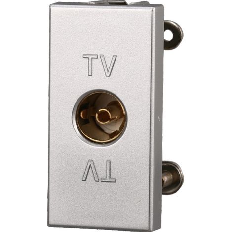 ETTROIT AG2251 Connecteur Prise TV Femelle Couleur Gris Compatible avec Bticino Axolute