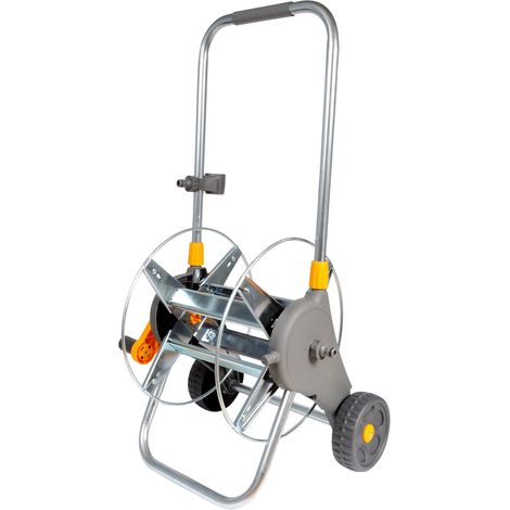 Hozelock 2437R0000 Hozelock montierter Metallschlauchwagen für 60m Schlauch 1/2 Dévidoir de tuyau sur roues nu 1/2 pou (1/4)