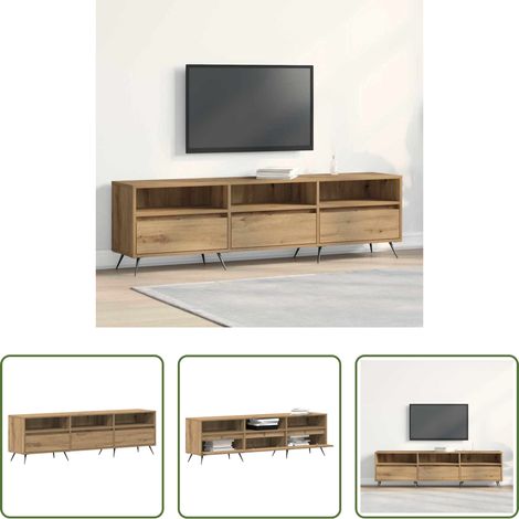 TV-Schrank Eiche - TV-Schränk Artisan-Eiche 150 x 30 x 44,5 cm Holzwerkstoff (1/5)