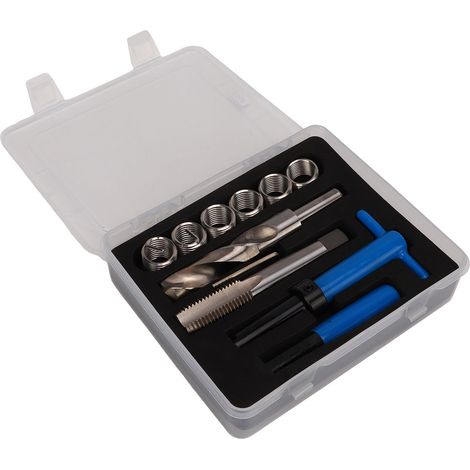 Kit de réparation de filetage acier rapide M20x2.5 avec boîte de rangement outils de filetage voiture pour restaurer filets usés (1/5)