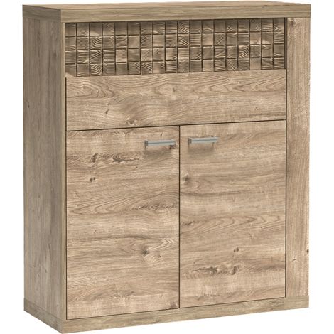 Wohnzimmer Kommode, 102cm in Eiche NUSCO-161 (1/5)